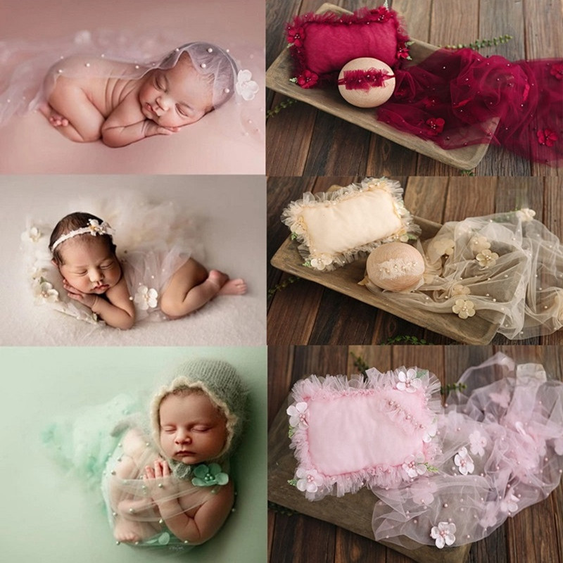 Baby Swaddle Blanket - ผ้าห่มตาข่ายสำหรับถ่ายภาพเด็กแรกเกิดอุปกรณ์สตูดิโอถ่ายรูปเด็กทารก