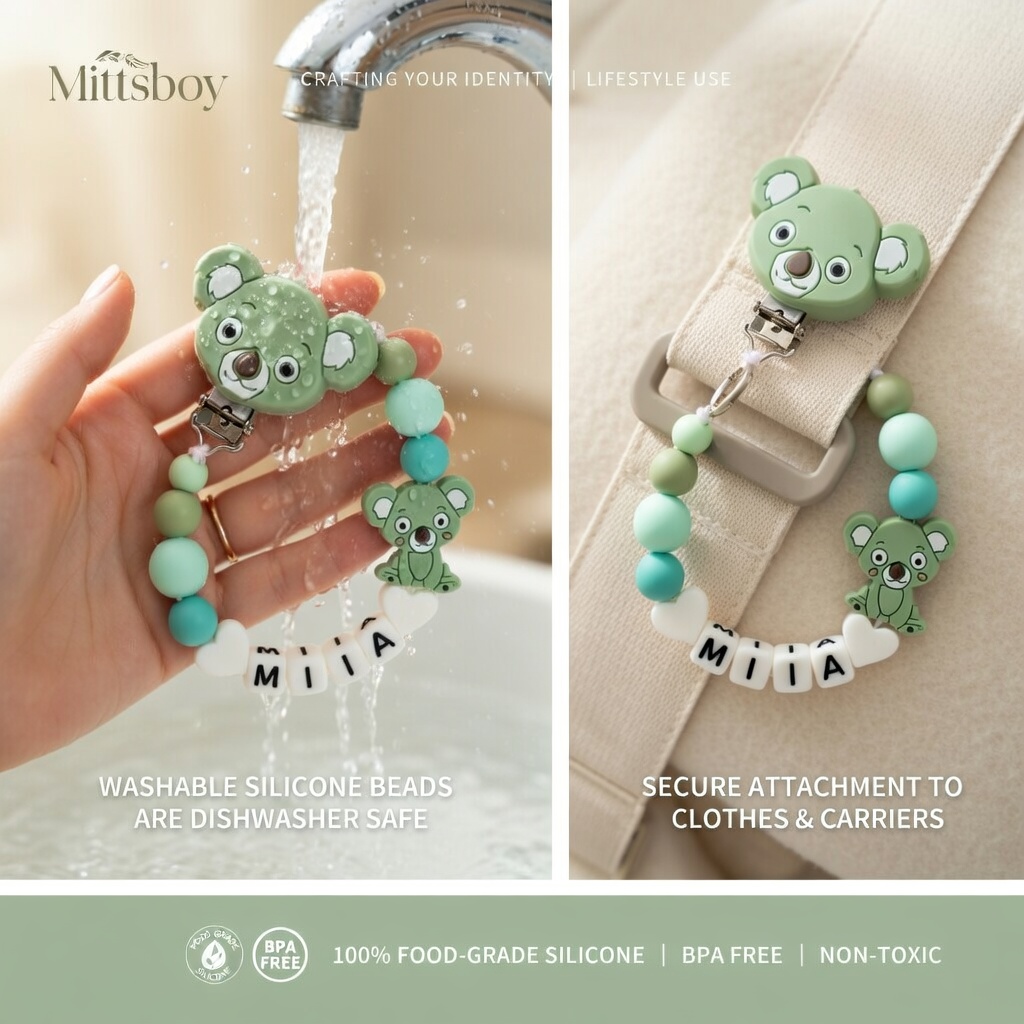 คลิปหนีบจุกนมหลอกซิลิโคน สายคล - Baby Products Moisturizer บทวิจารณ์และราคา