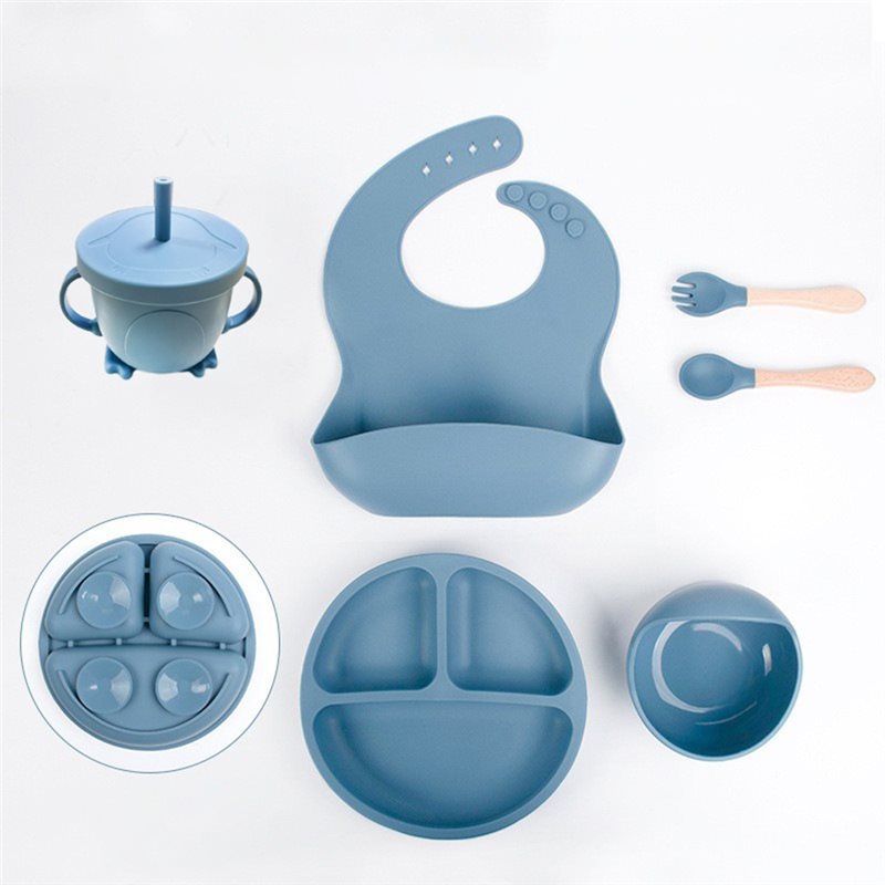 B05C-ชุดจานซิลิโคนสำหรับเด็ก ช - Baby Led Weaning Set บทวิจารณ์และราคา