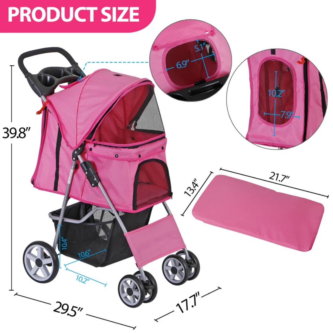 รถเข็นสัตว์เลี้ยง 4 ล้อ พร้อมต - Stroller Accessories บทวิจารณ์และราคา