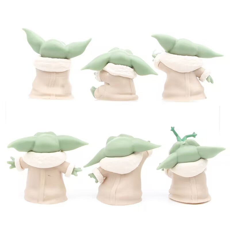 6PCS Star Wars 4-6 ซม.ของเล่น  - Baby Yoda Products บทวิจารณ์และราคา