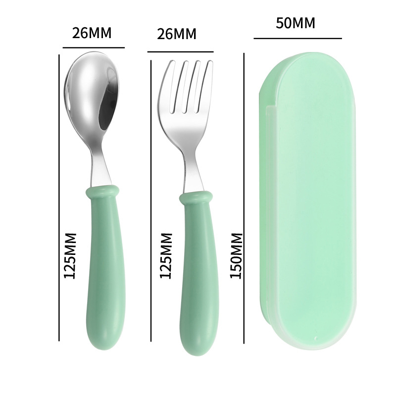 ชุดช้อนส้อมสแตนเลส 304 สำหรับเ - Baby Led Weaning Set บทวิจารณ์และราคา