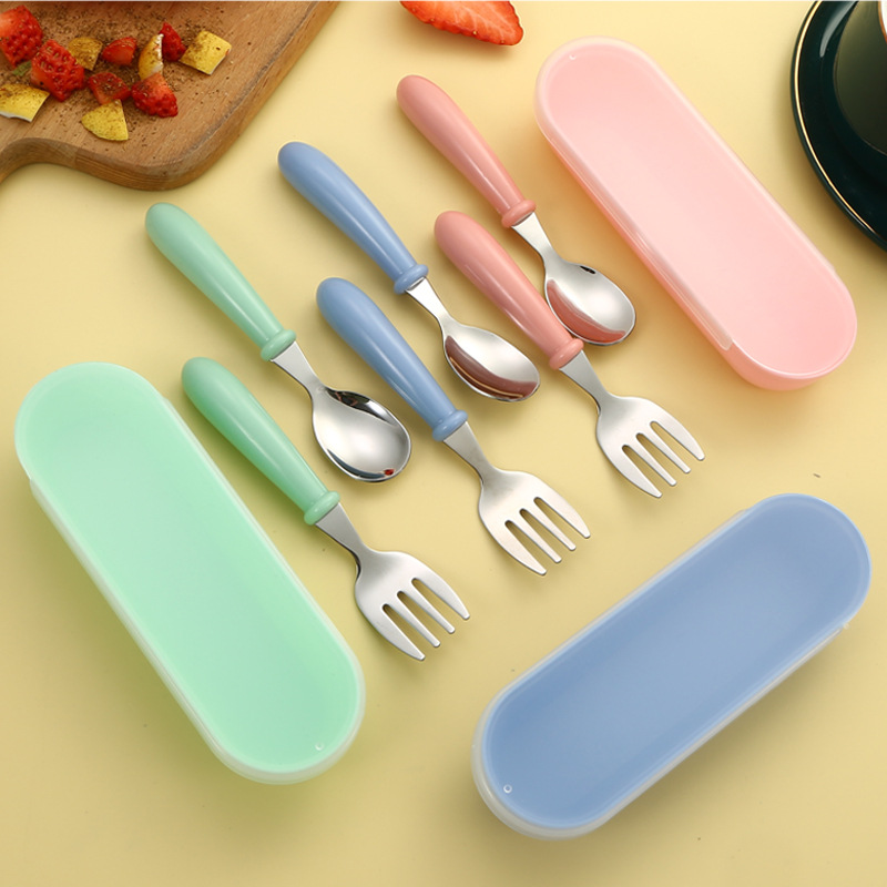 ชุดช้อนส้อมสแตนเลส 304 สำหรับเ - Baby Led Weaning Set บทวิจารณ์และราคา