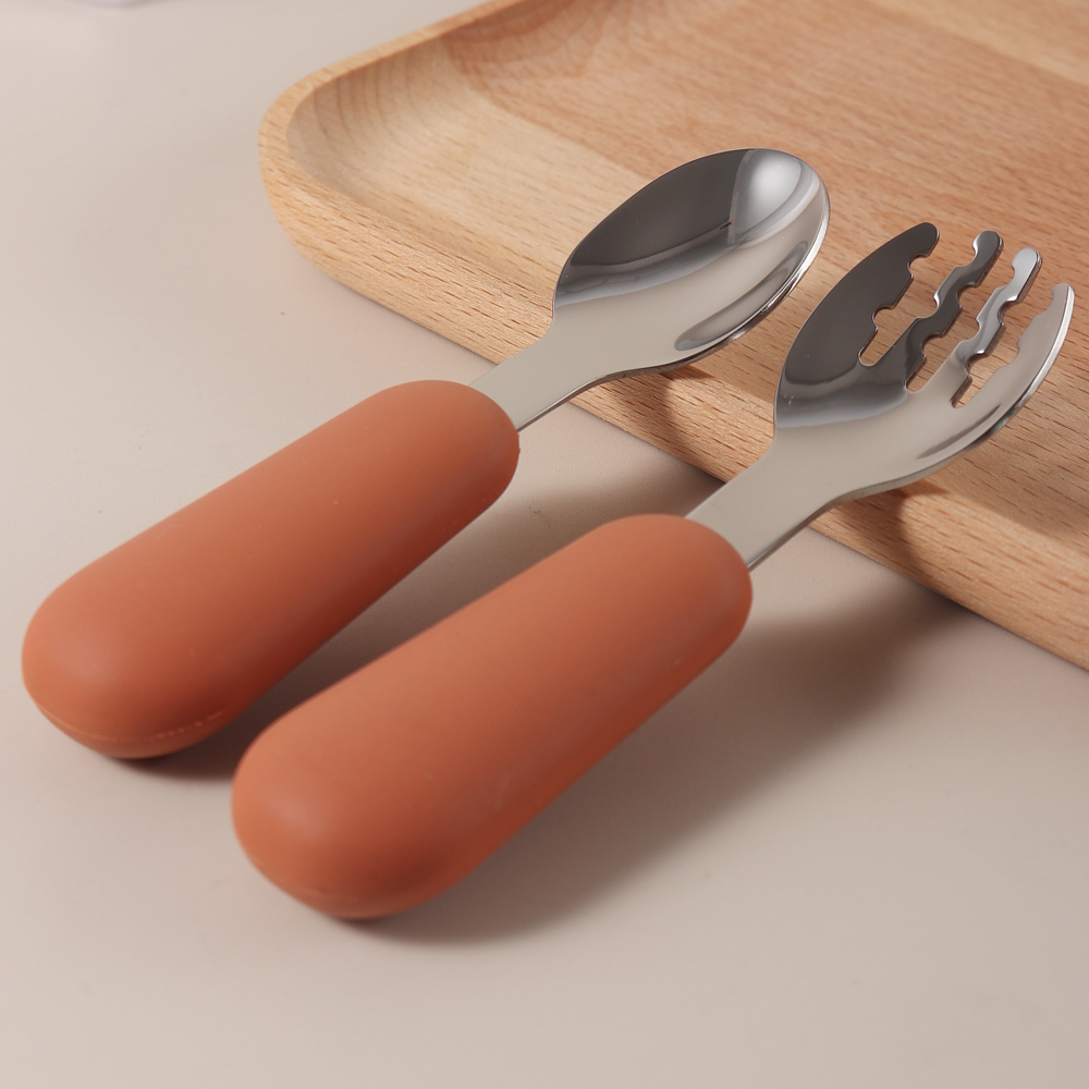 ชุดช้อนและส้อมสำหรับเด็กแบบปรั - Baby Led Weaning Set บทวิจารณ์และราคา