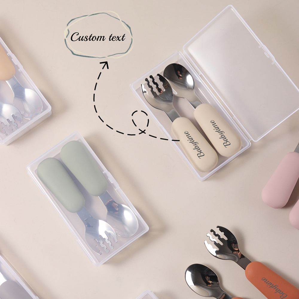 ชุดช้อนและส้อมสำหรับเด็กแบบปรั - Baby Led Weaning Set บทวิจารณ์และราคา