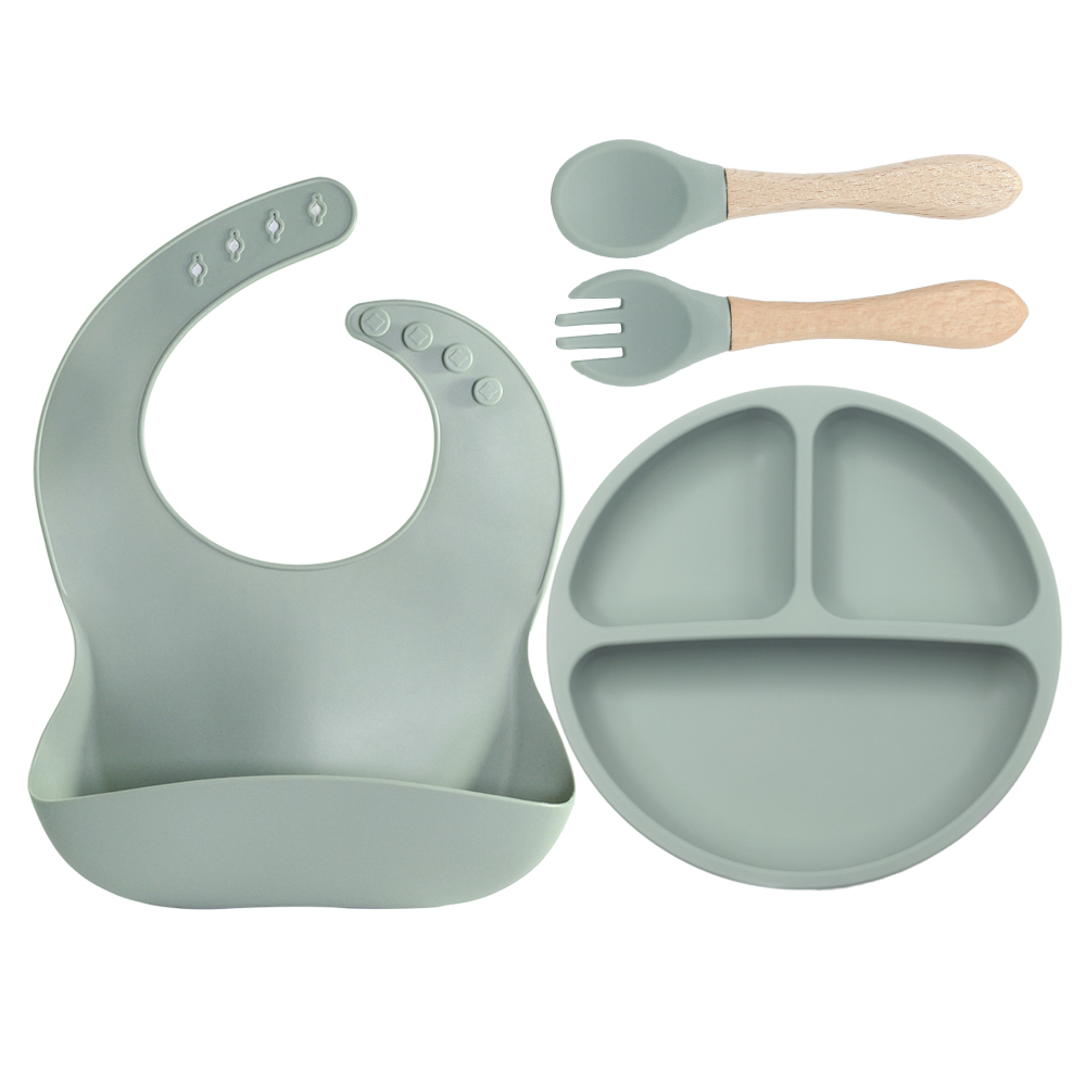 ชุดอาหารเด็กซิลิโคน 4 ชิ้น ชุด - Baby Led Weaning Set บทวิจารณ์และราคา